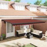 Cumpara ieftin Cortina Retractabilă Manual portocaliu și maro 500 &times; 300 cm