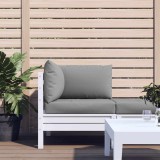 VidaXL Perne pentru canapea din paleți, 3 buc., gri, material textil