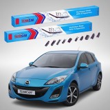 Cumpara ieftin Stergatoare Mazda 3 BL Hatchback 2009-2011 Set Fata Flat Premium TeamCar