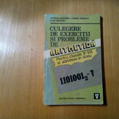 CULEGERE DE EXERCITII SI PROBLEME DE ARITMETICA - Cl. V-VIII - P. Gazdaru -1993