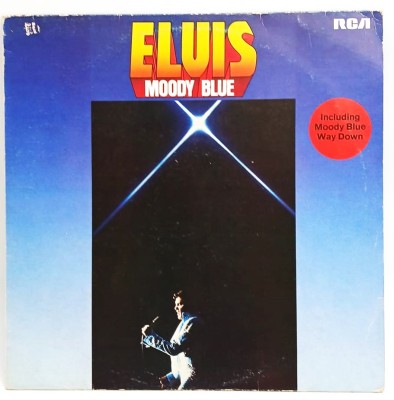 Elvis Presley - Moody Blue NM / VG+ vinil LP disc pop rock RCA Germania 1977 foto
