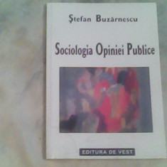 Sociologia opiniei publice-sistemul conceptual si metodologia cercetarii