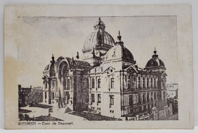 BUCURESTI , CASA DE DEPUNERI , CALEA VICTORIEI , INTERBELICA foto