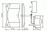 Set placute frana,frana disc ALFA ROMEO 159 Sportwagon (939) (2006 - 2011) BOSCH 0 986 494 131