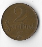 Moneda 2 santimi 1922 - Letonia