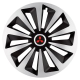 Set 4 capace roti Fox Gri-Negru R17 pentru gama auto Mitsubishi