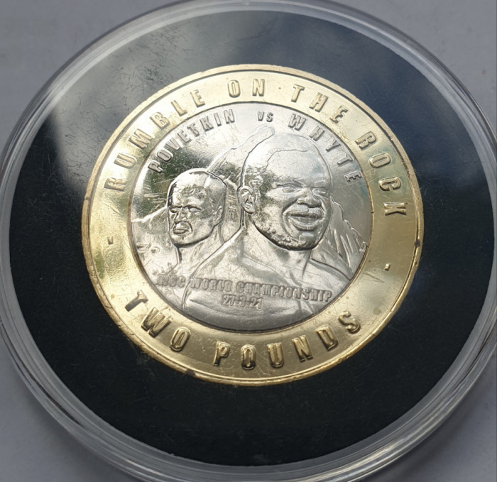 Monedă 2 pounds 2021 Gibraltar, Rumble on the Rock, Brilliant uncirculated