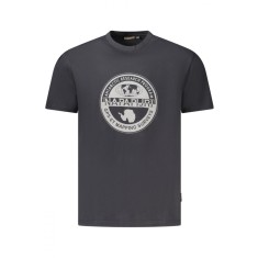 Napapijri Tricou S-Bollo barbati, cu imprimeu grafic, Regular Fit, Negru, S