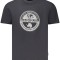 Napapijri Tricou S-Bollo barbati, cu imprimeu grafic, Regular Fit, Negru, S