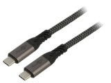 Cablu Goobay Thunderbolt 3, 4 și USB 4.0 1,5m Negru/Gri 74776