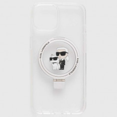 Karl Lagerfeld Husă pentru telefon iPhone 14 / 15 / 13 6.1" culoarea transparent