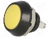 Intrerupator anti-vandalism, OFF-(ON), &Oslash;12mm, ONPOW, GQ12B-10/Y/A