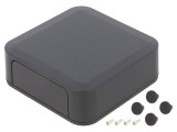 Carcasă ABS Gri &Icirc;nchis 100x100x35mm