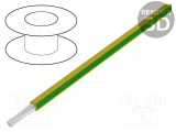 Cablu HookUp Wire 14AWG PVC galben-verde 600V 305m ALPHA WIRE