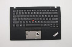 Carcasa superioara cu tastatura palmrest Laptop, Lenovo, ThinkPad X1 Carbon 5th Gen Type 20HQ, 20HR, 20K3, 20K4, 01LX508, 01LX548, 01LV286, 01LV287, A