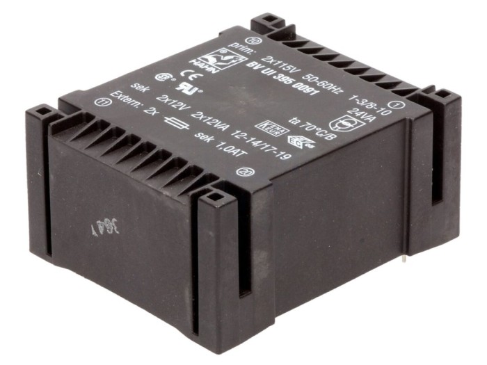 Transformator PCB 24VA 115V 12V