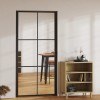 VidaXL Ușă de interior, negru, 102,5x201,5 cm, sticlă ESG și aluminiu 151205