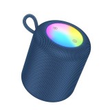Boxa Portabila Bluetooth HOCO HC30 Oceano, 5W, Bluetooth 5.4, TWS, LED RGB, FM, USB, TF, AUX, Albastru