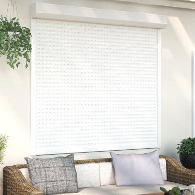 Gossi oblon rulant, alb, 160 x 150 cm, aluminiu foto