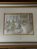 TABLOU ARGINT 925 - GUERRINI - Degas - Ballerine - 53x46cm - Deosebit !, Ornamentale