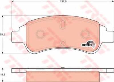 Set placute frana,frana disc CITROEN C3 I (FC) (2002 - 2016) TRW GDB1563 foto