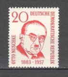D.D.R.1958 1 an moarte O.Nuschke-om politic SD.62, Nestampilat