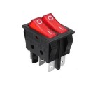 Intrerupator IRS2101 ON-OFF dublu 6 pini rosu 15A 250VAC