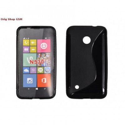 Husa Silicon S-Line Nokia Lumia 530 Negru foto