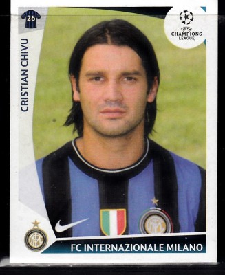 B10 - Sticker fotbal - UEFA Champions League - editia 2009 - 2010 - nr 366 - Cristian Chivu foto