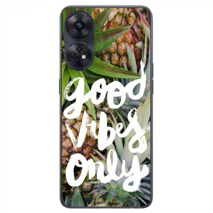 Husa Oppo Reno 8T 4G Silicon Gel Tpu Model Good Vibes Only