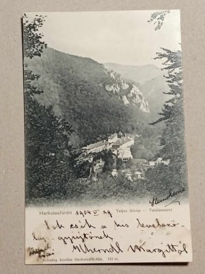 1904 - Baile Herculane, panorama (jud.Caraș-Severin) foto