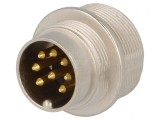 Conector M16 Soclu Tată Lipire 8 PIN 5A 60V IP68, Lumberg