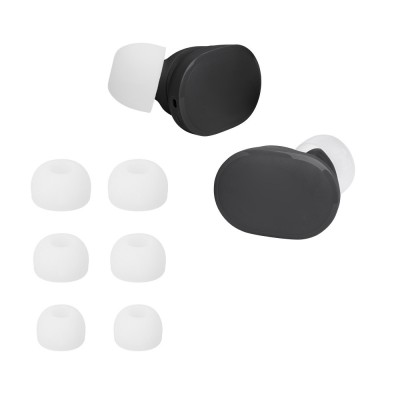 Set 6 Varfuri de schimb Kwmobile pentru JBL Tune Buds, Alb, Silicon, KWM0000256A002C foto