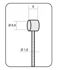 Cablu Frana Alligator MTB L-1700mm &Atilde;&tilde;1,5 Slick Cod:463510051RM