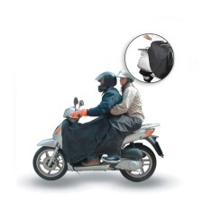 Husa de protectie picioare pentru motocicleta, ajustabila, 100 x 80 cm