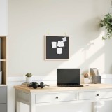 vidaXL Tablă cu cadru din lemn masiv de pin negru 40x40 cm 4017410