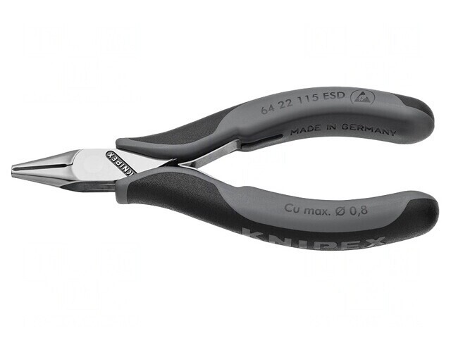 Clești frontali de precizie ESD 115mm