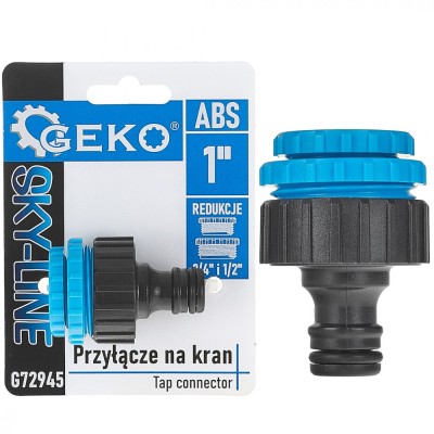 Conector de robinet de 1&amp;quot; cu reductie de 3 / 4&amp;quot; si 1 / 2&amp;quot; Sky-Line, Geko G72945 foto