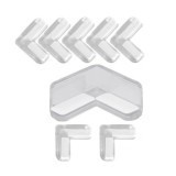 Cumpara ieftin Set 8 protectii pentru colturi mobila, silicon, transparent, pentru siguranta copiilor