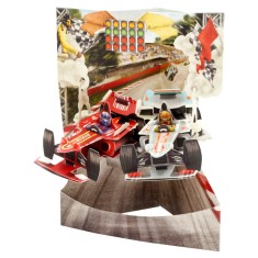 Felicitare 3D Santoro Swing Cards - Racing Cars