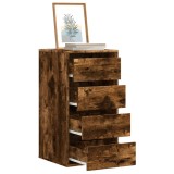 vidaXL Dulap colț cu sertare stejar fumuriu 40x41x76 cm lemn prelucrat 852865