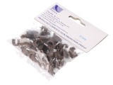 Suport cablu rotund maro 8mm 50buc