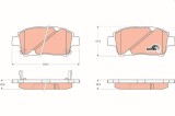 Set placute frana disc Toyota Celica, Corolla, MR2 III, Prius, Yaris, Yaris Verso Motor 1.0, 1.0, 1.3, 1.3, 1.3, 51.5x116.4x16.5mm, OE 0446512581