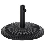 Outsunny Bază pentru Umbrelă de Soare, din Plastic Rezistent, 15kg, Compatibilă cu St&acirc;lpi de Ф35-38-48mm, Negru, Ф49x32cm | Aosom Romania