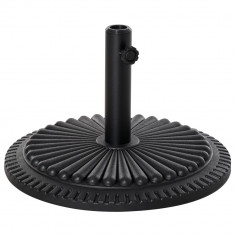 Outsunny Bază pentru Umbrelă de Soare, din Plastic Rezistent, 15kg, Compatibilă cu Stâlpi de Ф35-38-48mm, Negru, Ф49x32cm | Aosom Romania