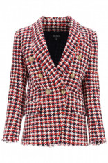 Sacou dama Balmain tweed houndstooth jacket UF07471C262 Multicolor foto