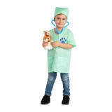 Cumpara ieftin Costum Medic Veterinar cu accesorii pentru copii 110-116 cm 3-5 ani, Kidmania