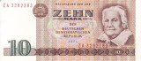 Bancnota Germania (DDR) 10 Mark 1971, VF+++/XF, Numismatica Europa
