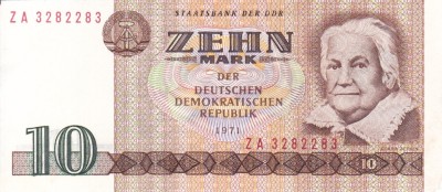 GERMANIA (DDR) 10 mark 1971 VF+++/XF!!! foto