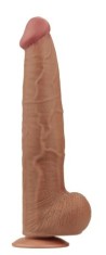 Dildo Realist King Sized Sliding Skin, TPE, Maro Deschis, 34 cm